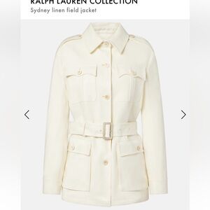 Ralph Lauren Collection Sydney Linen Basket-Weave
Field Jacket Size Large 2025